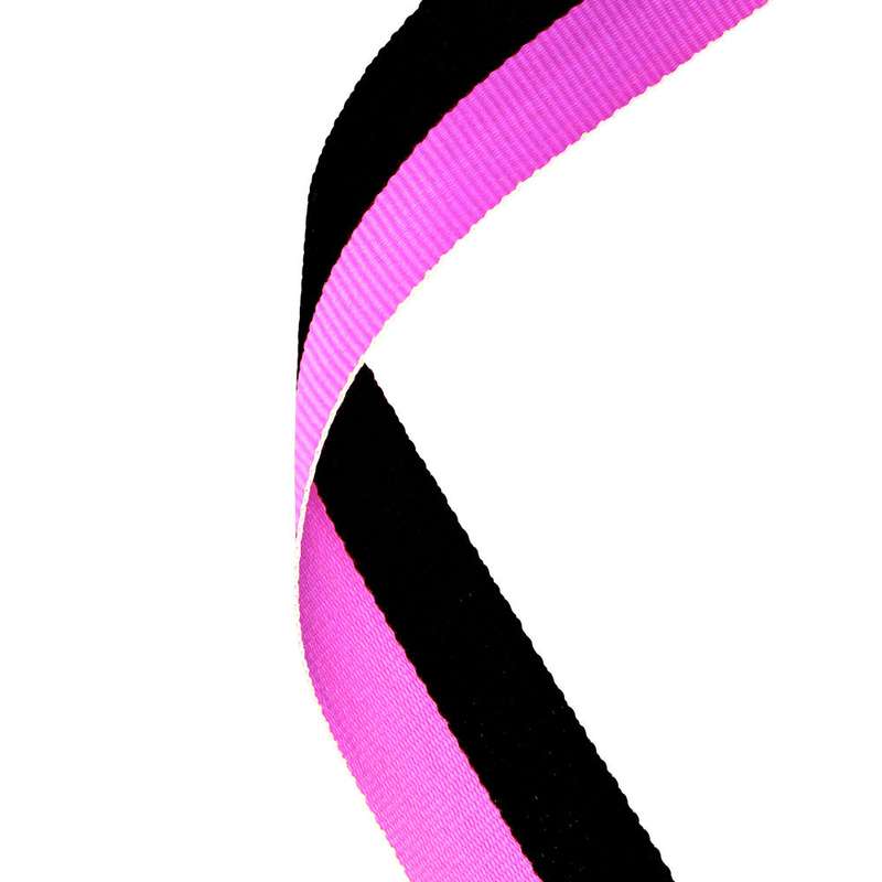 MEDAL RIBBON BLACK/PINK - 30 x 0.875in